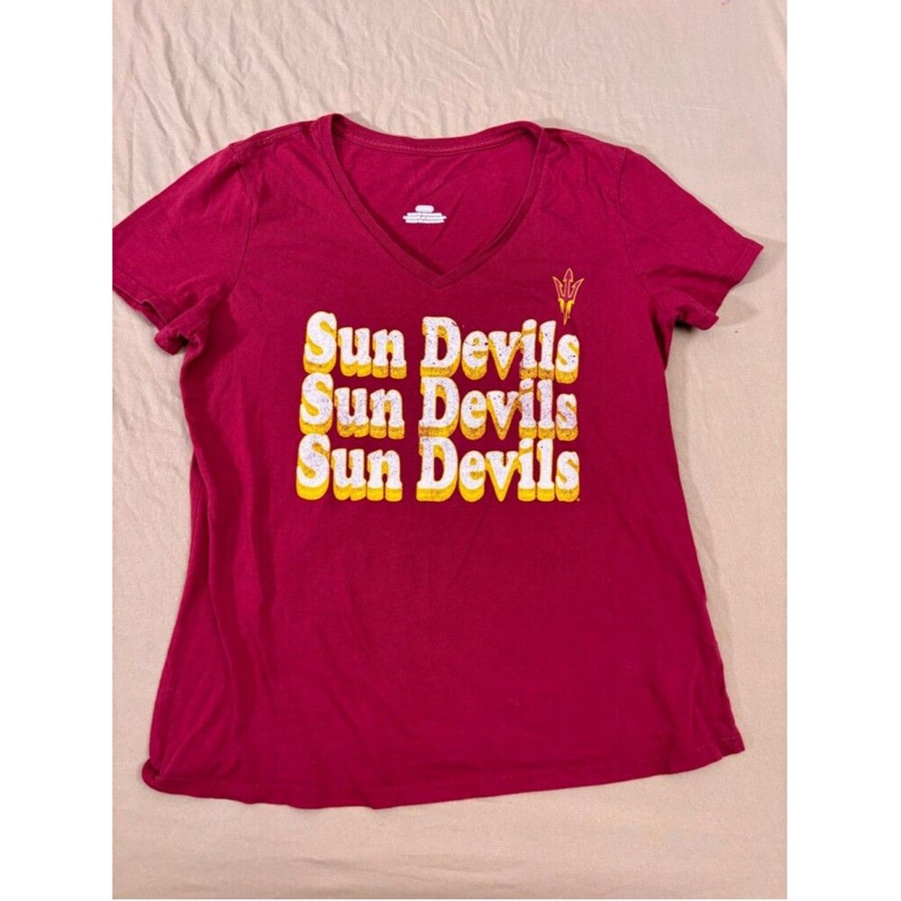 Arizona State Sun Devils Women's T-shirt Size M Red